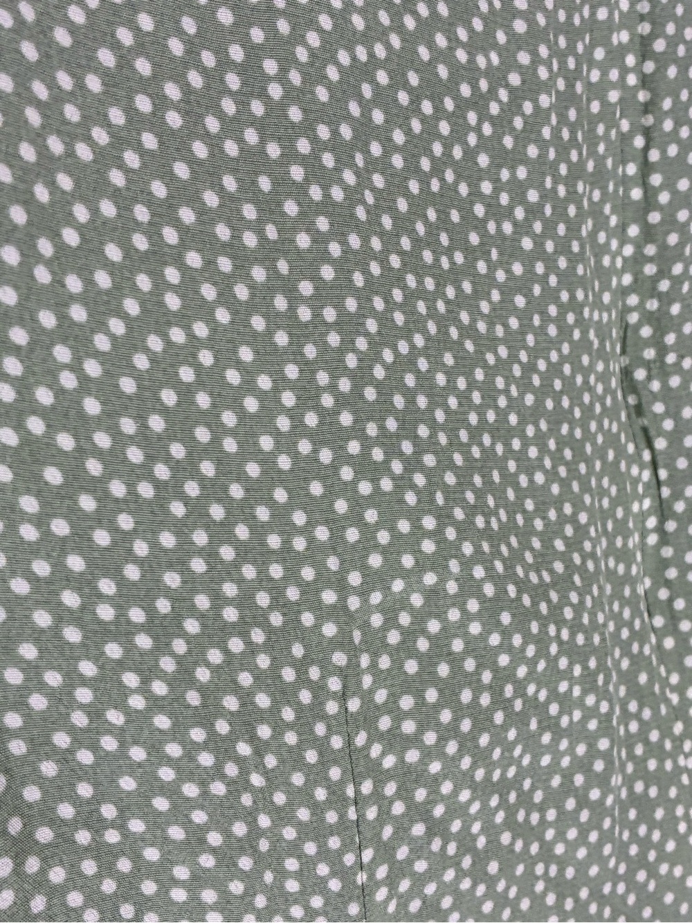 Coldwater Creek Sage Green Polka Dot Fit & Flare Midi Dress | Size 10 EUC - Picture 8 of 10